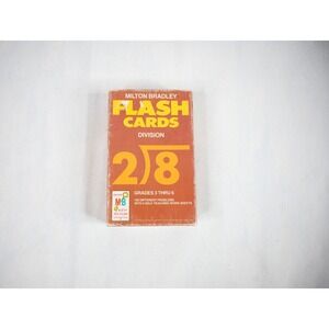 Vintage 1960s Milton Bradley Flash Cards Math Division Grades 3 thru 6 Complete